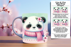 Inspiring 15oz Mug Wrap Png Template , Cute Animals Product Image 1