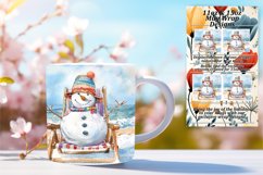 Sunny Snowman Bliss: 11oz/15oz Holiday Wraps Product Image 1