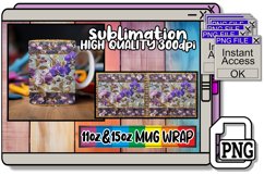 Sparkling Leopard &amp; Floral Fantasy Mug Patterns 15oz 11oz Product Image 1