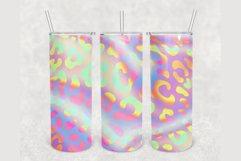 Custom Holographic Leopard 20 oz sublimation design tumbler Product Image 2