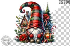 Christmas Gnome Sublimation - Clipart PNG Design Product Image 1