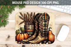 Boots Mouse pad Sublimation - Thanksgiving PNG Design Product Image 1