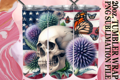 SWEET REFLECTIONS 20oz TUMBLER WRAP, Skull USA Product Image 1