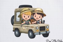 Watercolor Safari Adventure Clipart PNG Product Image 1