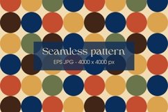 60s Retro circles pattern| 60s Mid century pattern Product Image 2