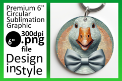 Sophisticated Round Design Car Coaster , Goose Product Image 1