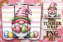 ENCHANTED GIFT 20oz TUMBLER WRAP, Easter Gnomes Product Image 1