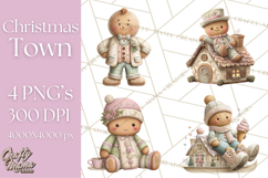 Gingerbread Clipart Christmas Cookie Builders Clip Art PNG Product Image 1