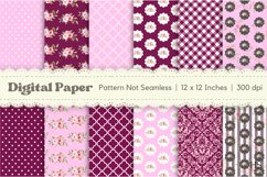 12 Shabby Chic Flowers Digital Paper, Pastel Background Product Image 1