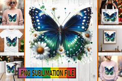 Cheerful TSHIRT Magic PNG, Butterfly Product Image 1