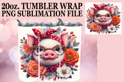 Vibrant Thoughts 20oz tumbler wrap, Cute Animals Product Image 1