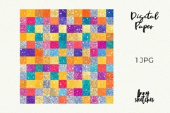 Retro Christmas Ornament Groovy Digital Papers Disco Product Image 2