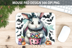 Watercolor Rabbit Mouse Pad Sublimation - Animal PNG Product Image 1