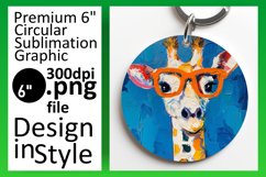 Giraffe Round Design Spring Mug Sublimation Product Image 1