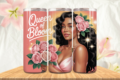 Black Girl Magic Black Woman Positive mind 20oz Tumbler wrap Product Image 1