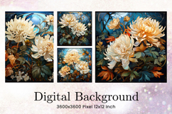 Lotus Flower Background Paint Wall Art Watercolor Wallpaper Product Image 1