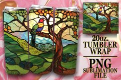 Whirlwind Stained Glass Tumbler Art Product Image 1