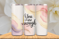 Positive Affirmations 20oz Tumbler wrap Inspirational Quotes Product Image 1