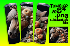 Sublimation File for 20oz Tumbler , Horse Product Image 1
