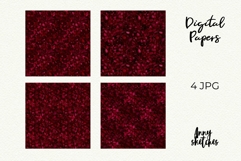 Red Leaves Seamless Pattern Dark Romance Background Product Image 2