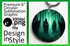 Stylish Circle Design for Car Coasters , Horror Halloween Product Image 1