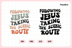 Funny Christian Saying SVG | Taking The Scenic Route Product Image 3