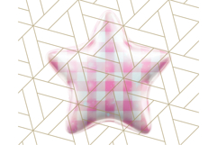 Cute Puffy Star Clipart PNG, 3D Glossy Pastel Stars Clip Art Product Image 4
