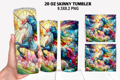Skinny Tumbler 20oz Wrap Design, Summer Tumble PNG Design Product Image 1