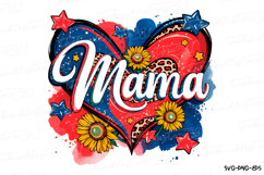 American Mama Svg | 4th of July Svg | Svg Cut File Product Image 1