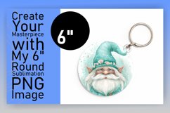 Magical Moments: Watercolor Gnome Circle Design Design Product Image 1