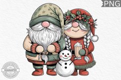 Christmas Gnome Sublimation - Clipart PNG Bundle Product Image 12