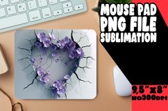 Flower Love Hole Mouse Pad Product Image 1