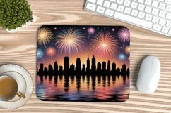 Happy New Year PNG Mouse Pad,Festive New Year's Eve 2026 PNG Product Image 1