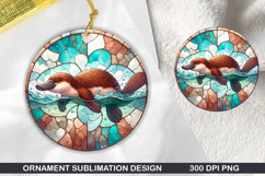 Animals Stained Glass Ornament Bundle, 30 High-Quality PNG Product Image 19