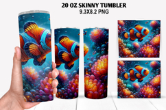 Skinny Tumbler 20oz Wrap Design, Valentine Tumbler PNG Product Image 1