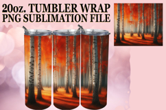 Blissful Sublimation 20oz tumbler wrap, Autumn Product Image 1
