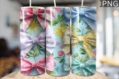 Spring Fling Bow Tumbler Wrap -High Quality 300 Dpi Product Image 1