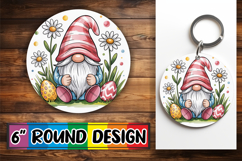 Joyful Circle Ornaments PNG Magic, Easter Gnomes Product Image 1