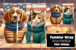 Creative 20oz Tumbler Wrap for Gifts , Dog and cat Product Image 1
