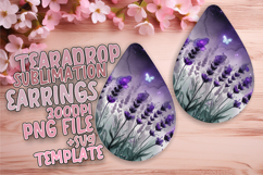 Bright Teardrop Design for Sublimation , Flowers Product Image 1