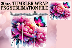 RADIANT GLOW 20oz TUMBLER WRAP, Butterfly Product Image 1
