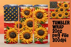 United Spirit 3D Tumbler Wrap Design - 20oz Product Image 1