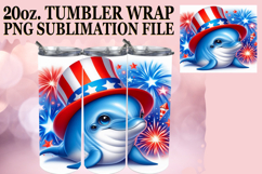 RADIANT GLOW 20oz TUMBLER WRAP, USA Animals Product Image 1