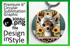 Stylish Round Design Car Coaster PNG , Cute Animals Product Image 1