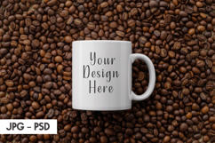 Coffee Beans Mug Mockup PSD Product Image 1