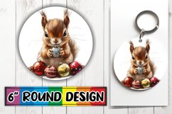Cute Circle Design Sublimation PNG , Xmas Product Image 1