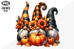 Halloween Gnomes Sublimation - Clipart PNG Design Product Image 1
