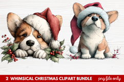 Whimsical Christmas Clipart | Cute Festive Holiday PNG Product Image 1