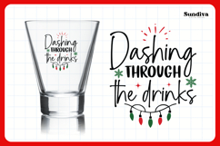 Funny Christmas Shot Glass Quote SVG | Dashing Product Image 3