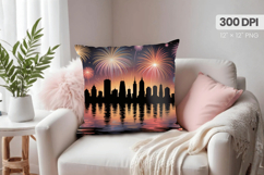 Happy New Year PNG Pillow, Festive New Year's Eve 2026 PNG Product Image 1
